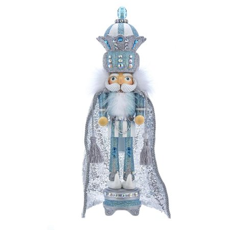 HOLLYWOOD NUTCRACKERS Hollywood Nutcrackers HA0462 18.5 in. Blue & Silver King Nutcracker HA0462